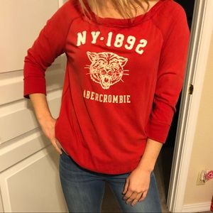 A & F Red Sweatshirt